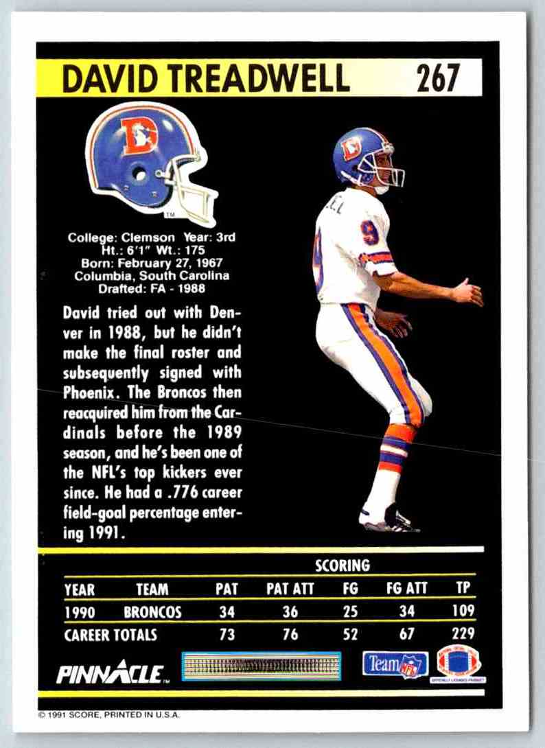 1991 Pinnacle David Treadwell