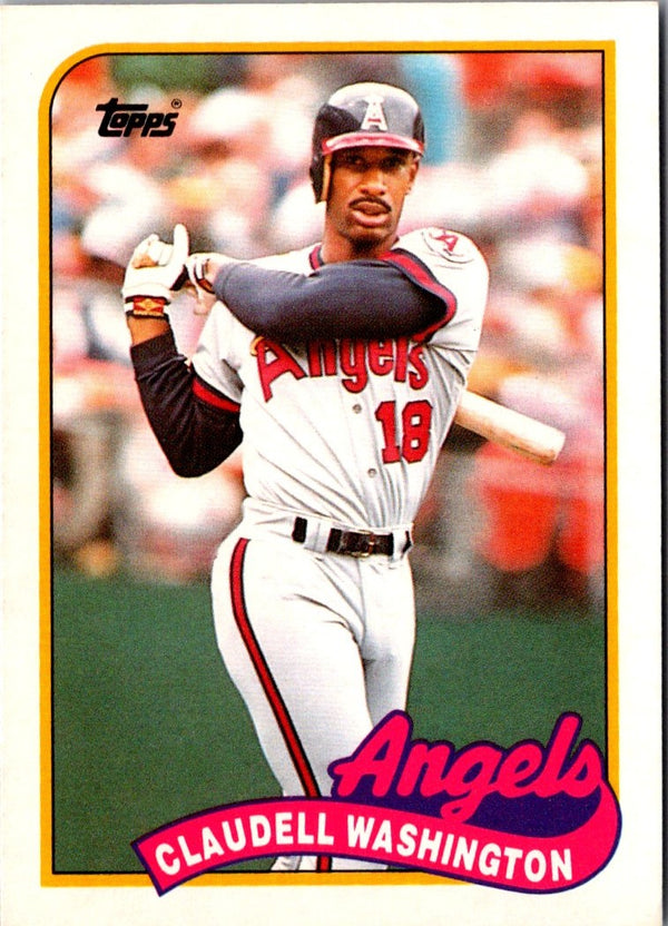 1989 Topps Traded Claudell Washington #125T