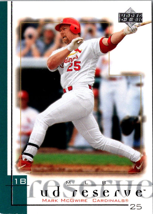 2001 UD Reserve Mark McGwire #103