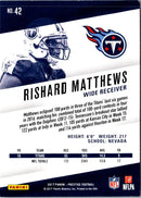 2017 Panini Prestige Rishard Matthews