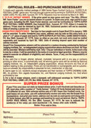 1984 Topps Super Play Game Cards New York Jets