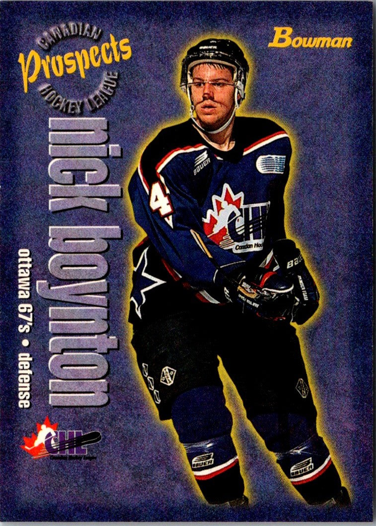 1997 Bowman CHL Nick Boynton