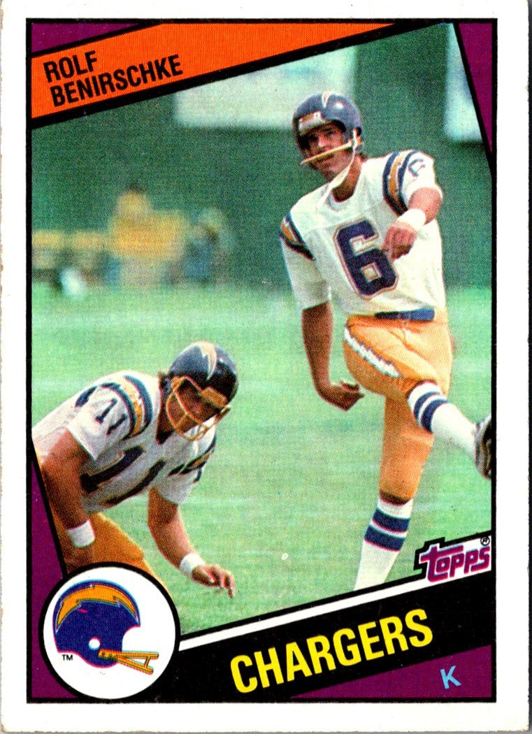 1982 Topps Rolf Benirschke