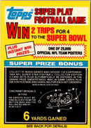 1984 Topps Super Play Game Cards New York Jets