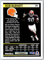 1991 Pinnacle Rob Burnett #79