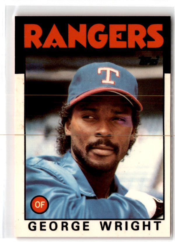 1986 Topps Tiffany George Wright #169