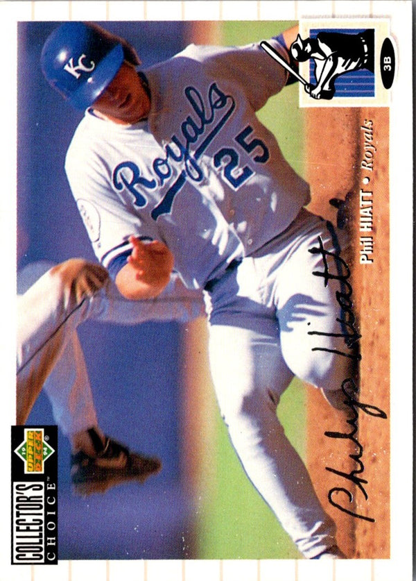 1994 Collector's Choice Phil Hiatt #136 Silver Signature