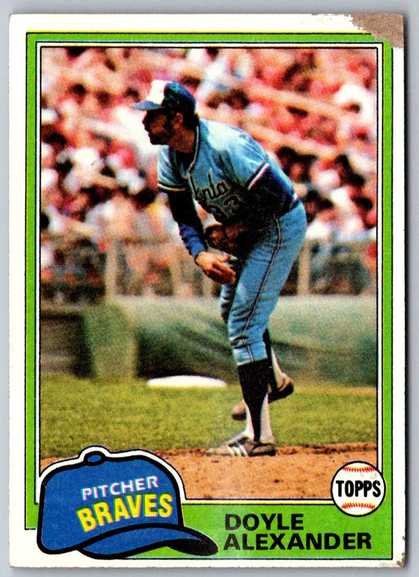 1981 Topps Doyle Alexander #708