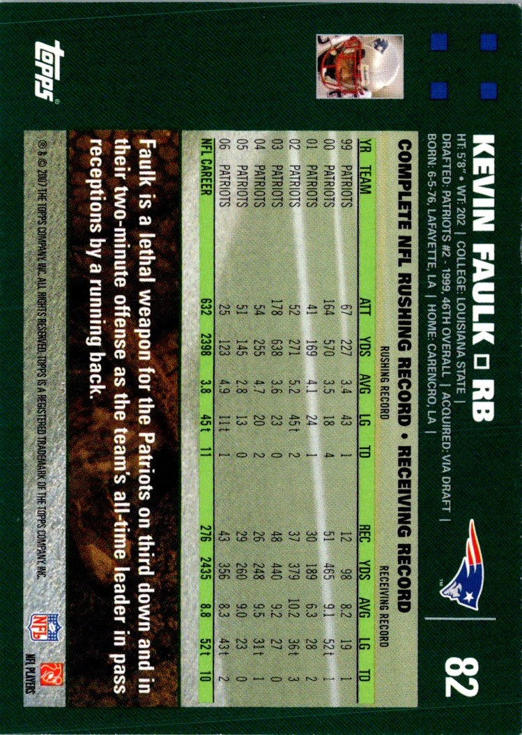 2007 Topps Kevin Faulk