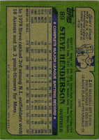 1982 Topps Steve Henderson #89