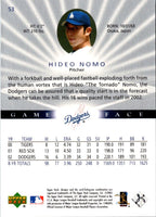 2003 Upper Deck Game Face Hideo Nomo #53