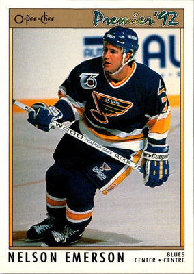 1991 O-Pee-Chee Premier Nelson Emerson #138