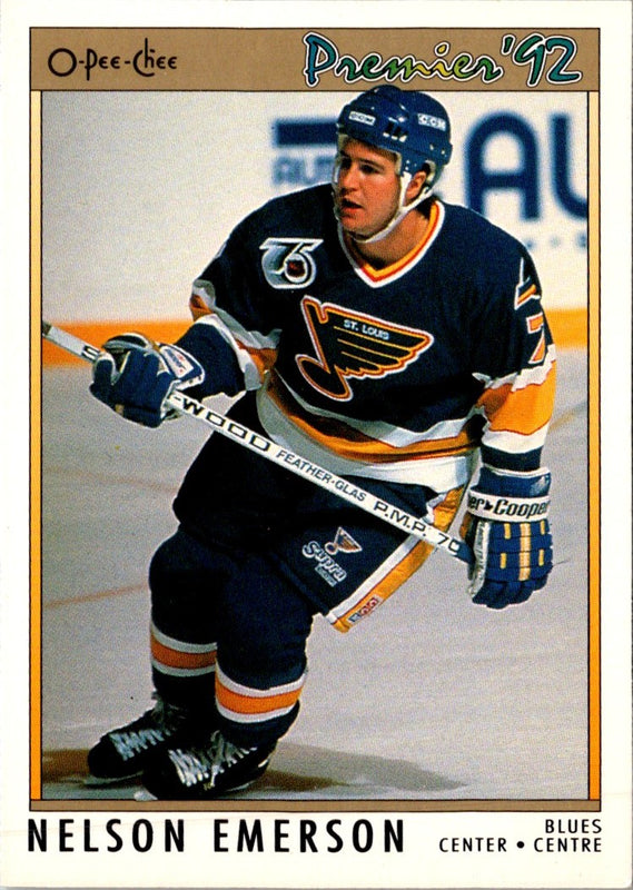 1991 O-Pee-Chee Premier Nelson Emerson #138