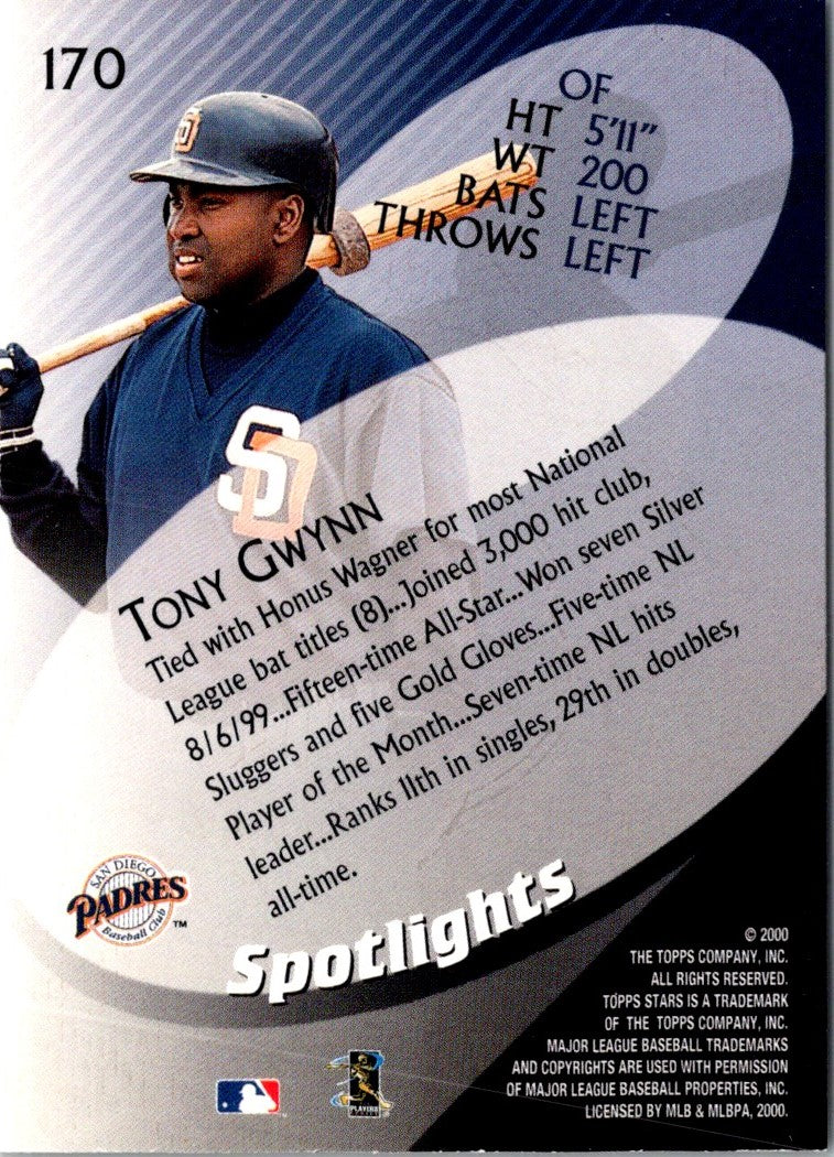 2000 Topps Tony Gwynn