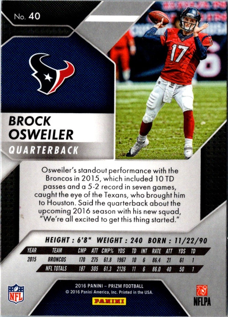 2016 Panini Brock Osweiler