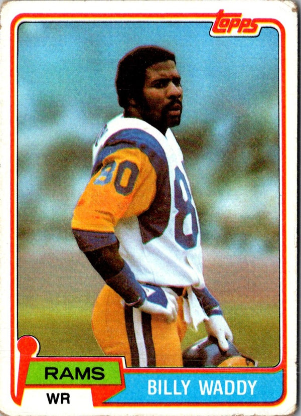 1981 Topps Billy Waddy #162