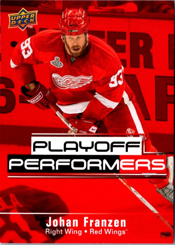 2009 Upper Deck Playoff Performers Johan Franzen #PP6