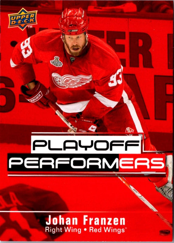 2009 Upper Deck Playoff Performers Johan Franzen #PP6