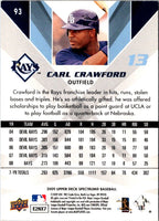 2009 Upper Deck Spectrum Carl Crawford #93
