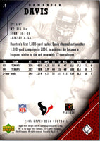 2005 Upper Deck Domanick Davis #74