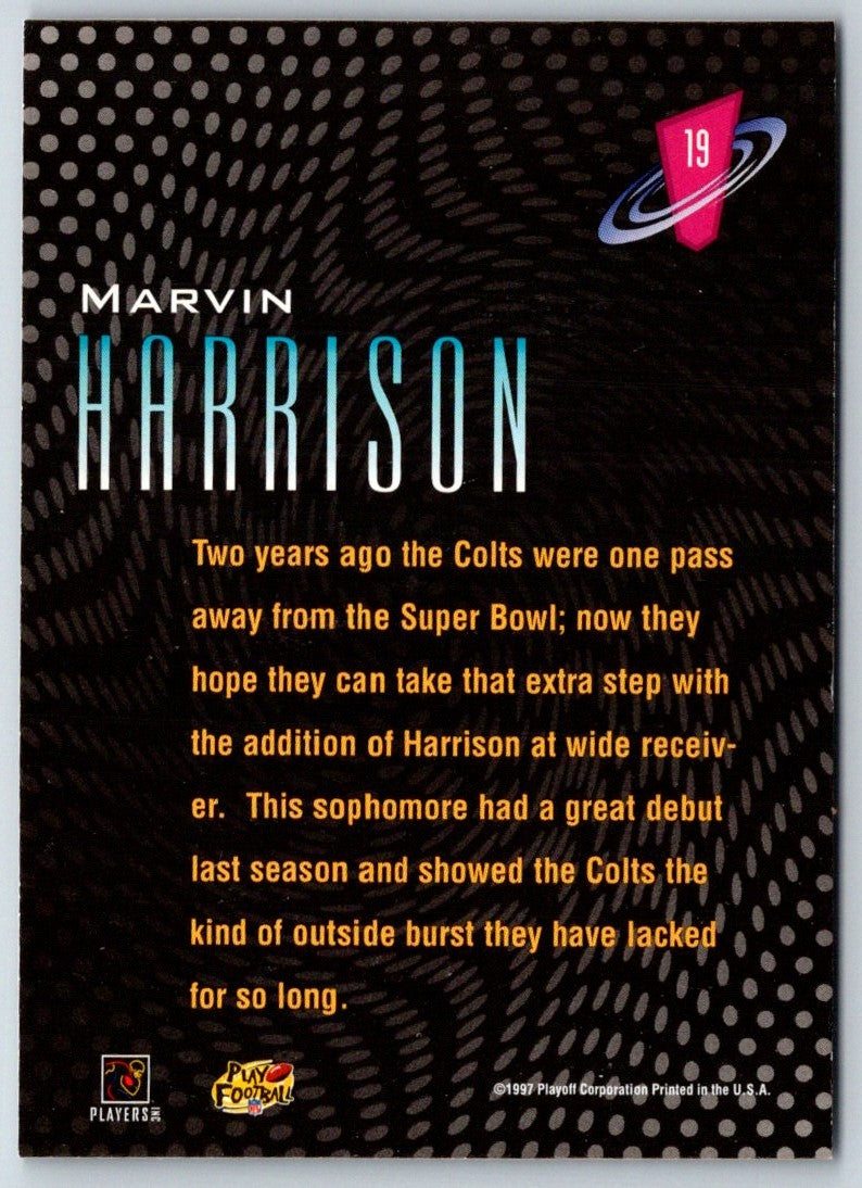 1997 Playoff Zone Frenzy Marvin Harrison