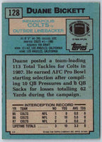 1988 Topps Duane Bickett #128
