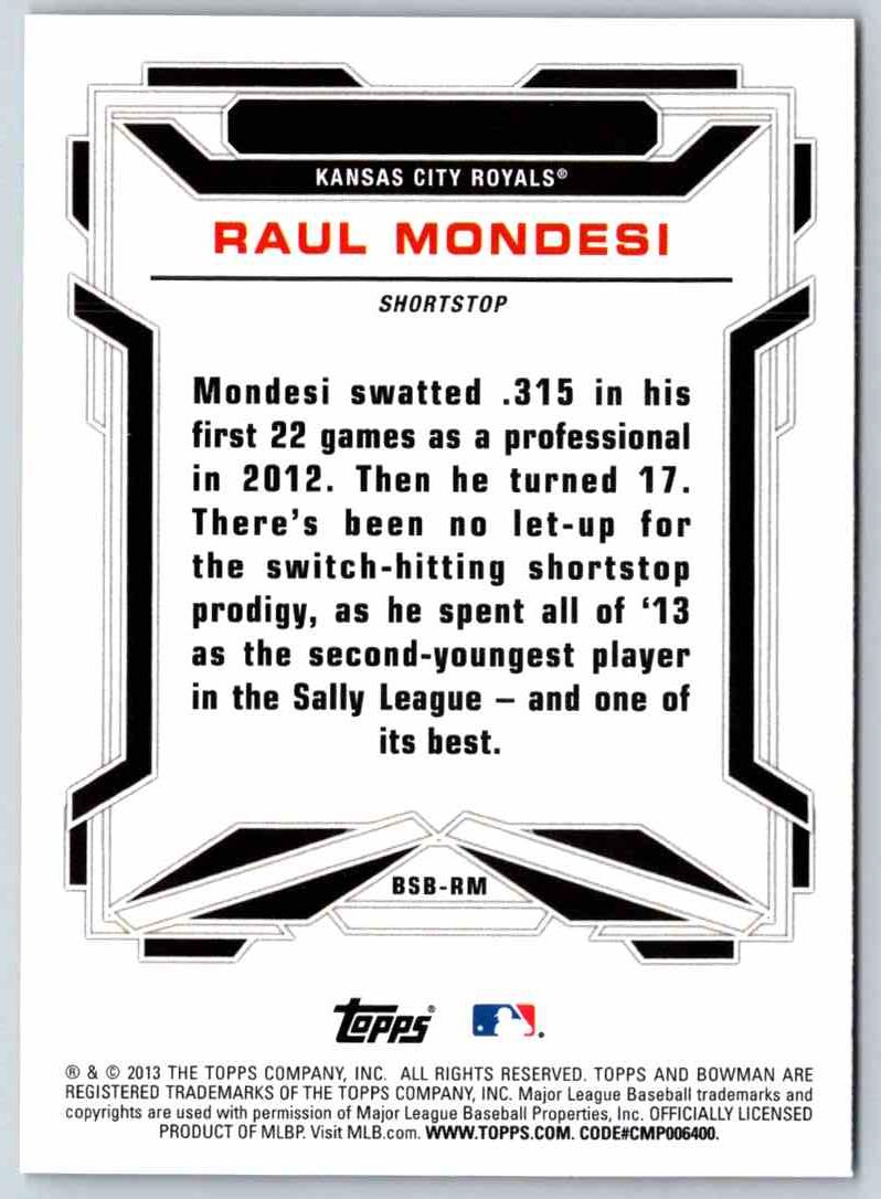 2014 Bowman Raul Mondesi