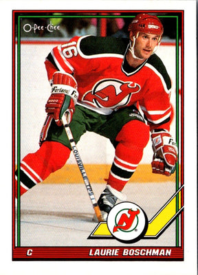 1991 O-Pee-Chee Laurie Boschman #202