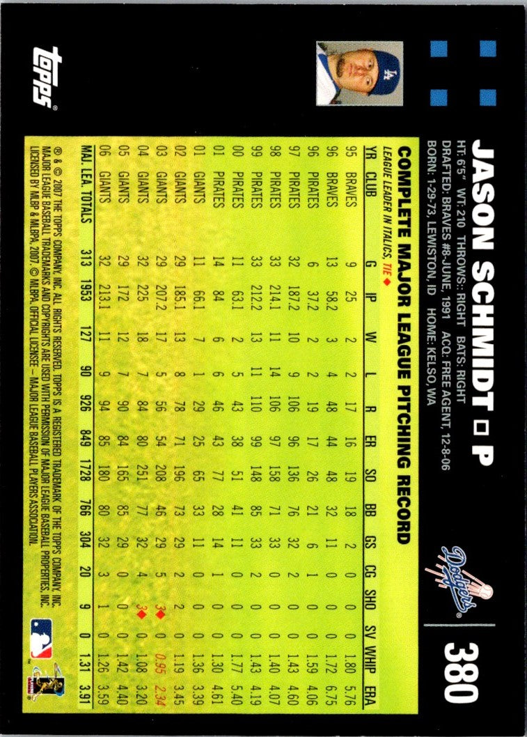 2007 Topps Jason Schmidt
