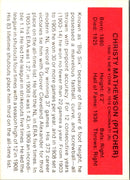 1987 Hygrade All-Time Greats Christy Mathewson