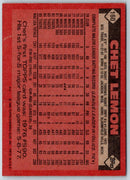 1986 Topps Chet Lemon