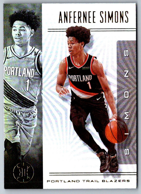 2019 Panini Chronicles Dress for Success Red Anfernee Simons #DF-AFS Autograph