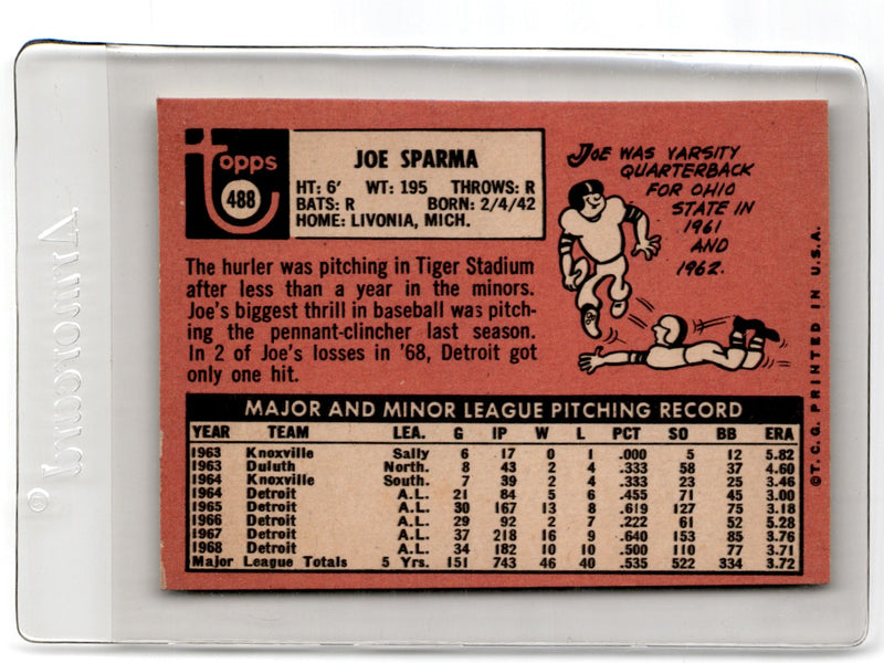 1969 Topps Joe Sparma