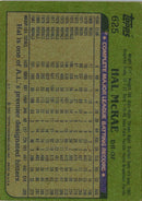 1982 Topps Hal McRae