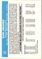 1982 Donruss Earl Weaver #27