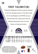 2008 Upper Deck X Troy Tulowitzki