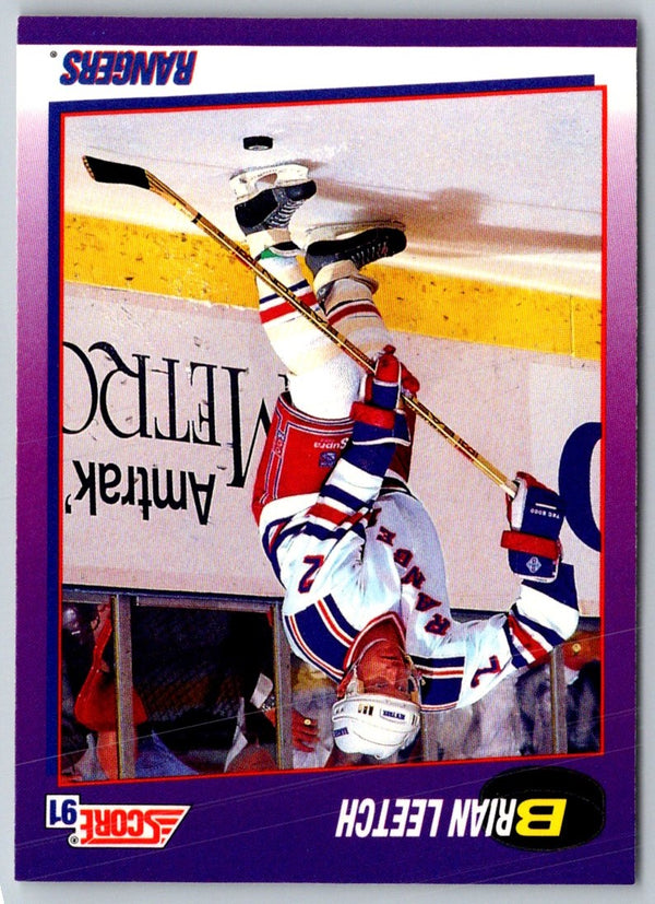 1991 Score American Brian Leetch #5