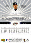 2003 Upper Deck Game Face Ryan Klesko