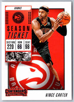 2018 Contenders Vince Carter #22