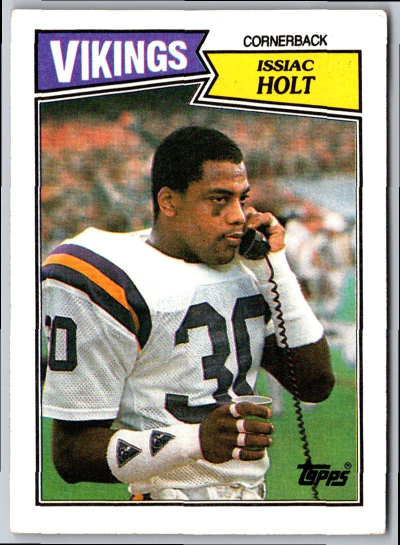 1987 Topps Stickers Issiac Holt/Walter Abercrombie