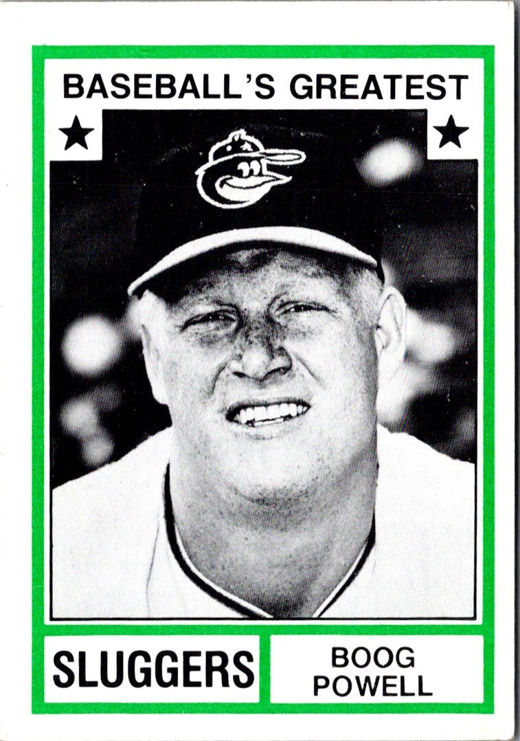 1982 TCMA Baseball's Greatest Sluggers Boog Powell