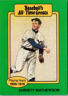 1987 Hygrade All-Time Greats Christy Mathewson #NNO