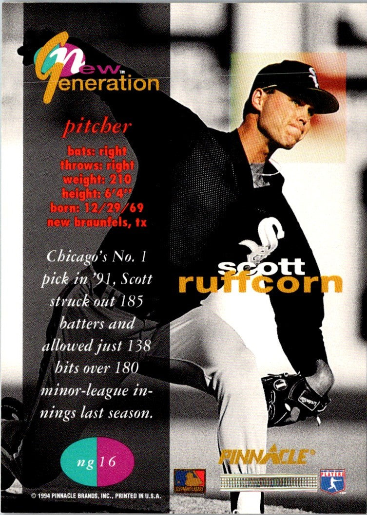 1994 Pinnacle New Generation Scott Ruffcorn