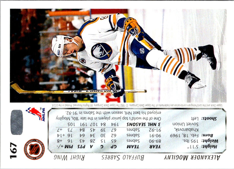 1992 Upper Deck Alexander Mogilny