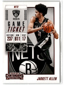 2018 Panini Contenders Game Ticket Red Jarrett Allen