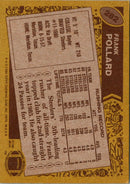 1986 Topps Frank Pollard