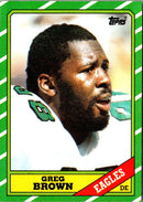 1986 Topps Greg Brown