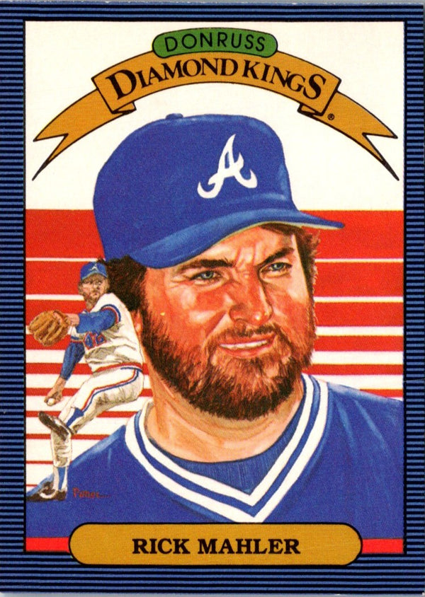1986 Donruss Diamond Kings Rick Mahler #21
