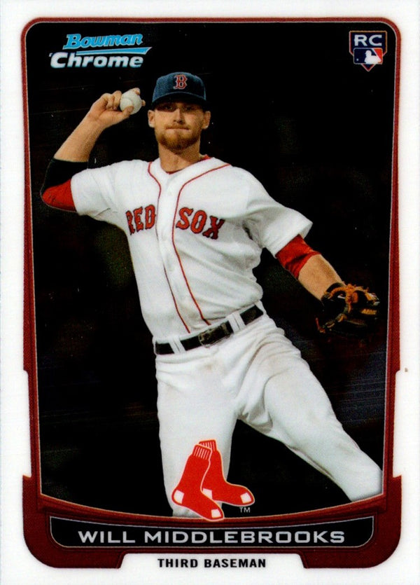 2012 Bowman Draft Picks & Prospects Chrome Will Middlebrooks #40