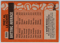 1988 Topps Wade Boggs #388